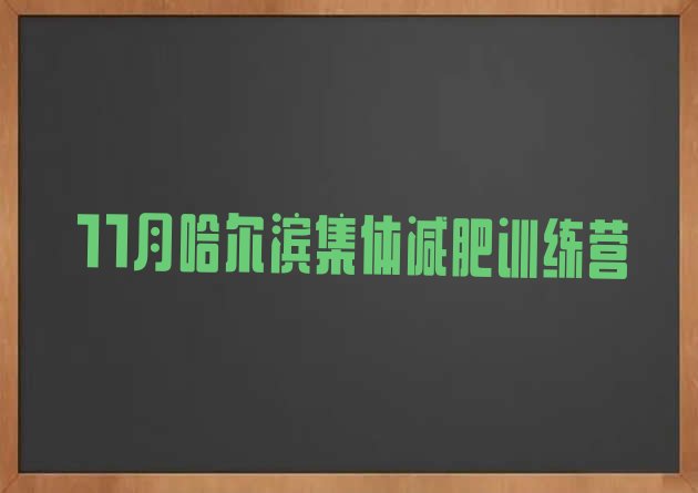 11月哈尔滨集体减肥训练营