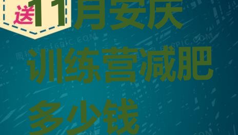 11月安庆训练营减肥多少钱