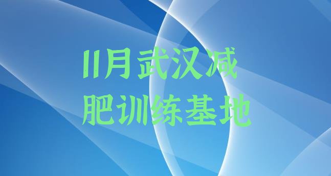 11月武汉减肥训练基地