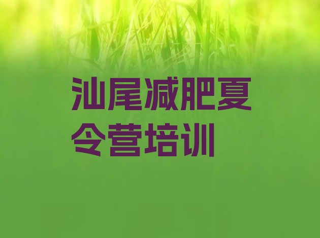 好师资!汕尾减肥训练营那家好排名一览表