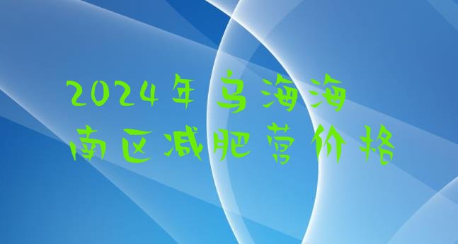 十大2024年乌海海南区减肥营价格排行榜