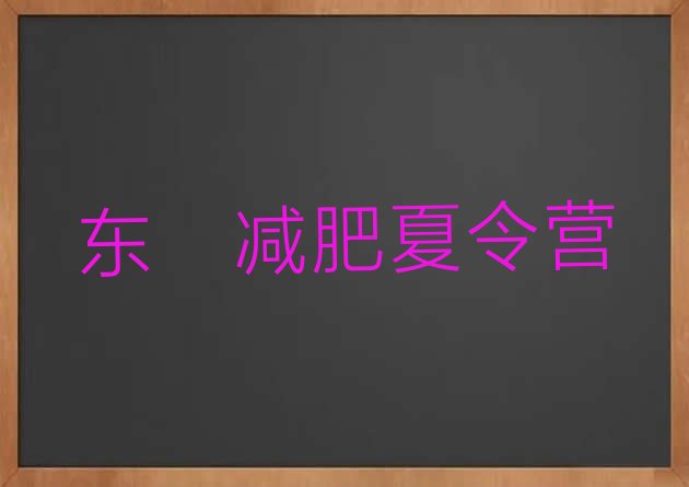 十大5月东莞减肥封闭式训练营排名前十排行榜