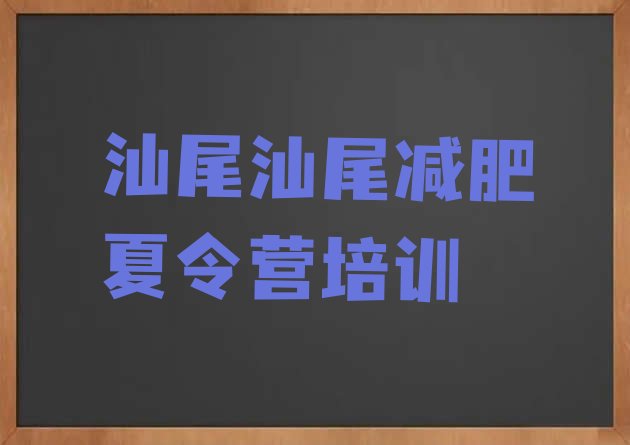 十大2024年汕尾减肥训练营哪里有名单一览排行榜