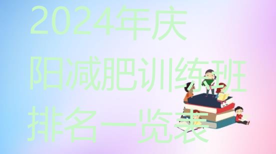 十大2024年庆阳减肥训练班排名一览表排行榜
