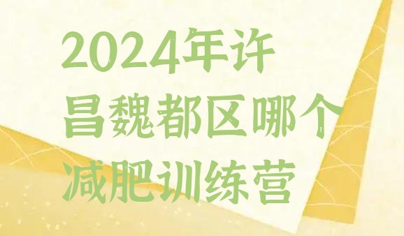 十大2024年许昌魏都区哪个减肥训练营排行榜