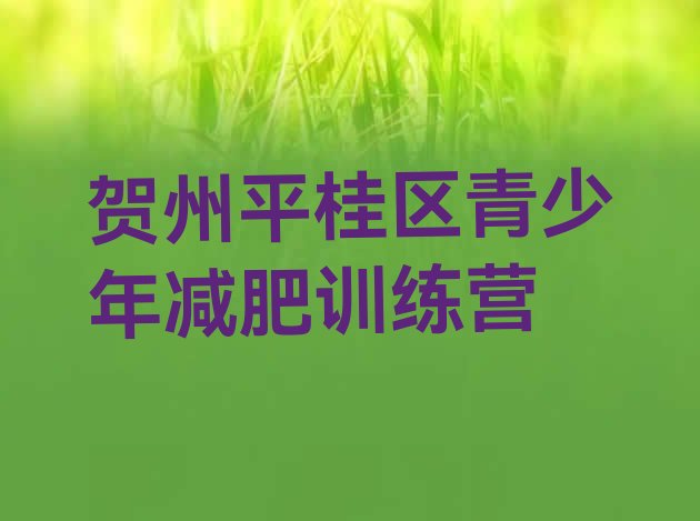 十大2024年贺州平桂区减肥达人训练营排行榜