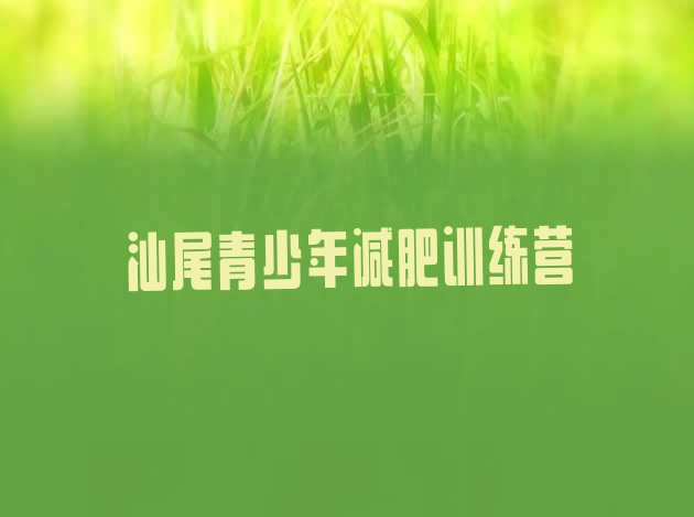 十大2024年汕尾有没有减肥的训练营排行榜