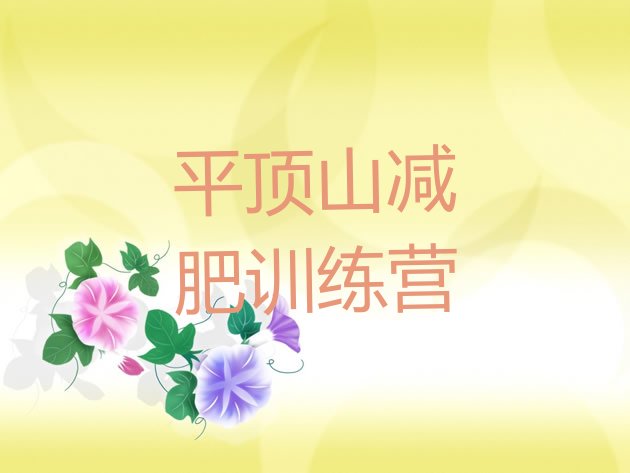 十大2024年平顶山减肥训练营地址名单更新汇总排行榜
