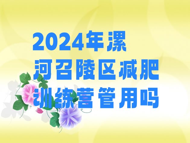 十大2024年漯河召陵区减肥训练营管用吗排行榜