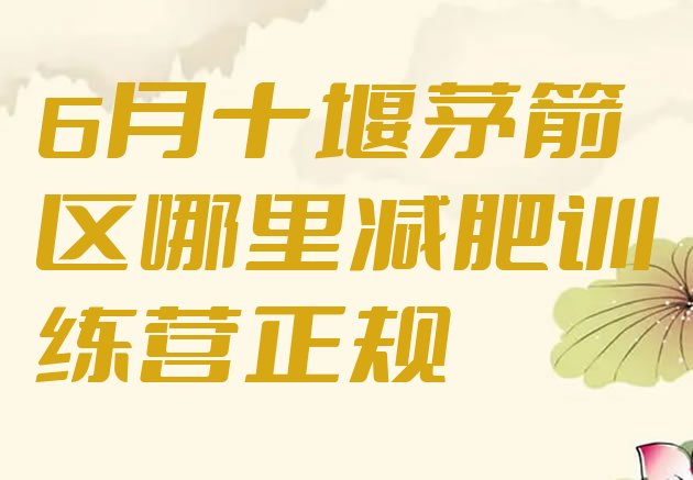 十大6月十堰茅箭区哪里减肥训练营正规排行榜