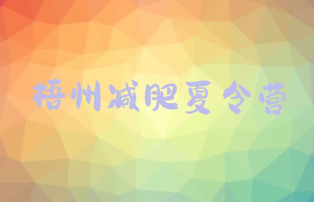 十大2024年梧州减肥魔鬼式训练营排行榜