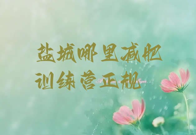 十大盐城哪里减肥训练营正规排行榜