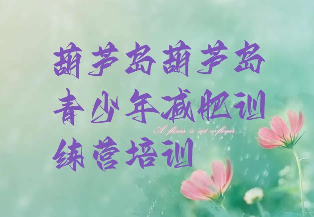 十大2024年葫芦岛龙港区减肥训练营价格排行榜
