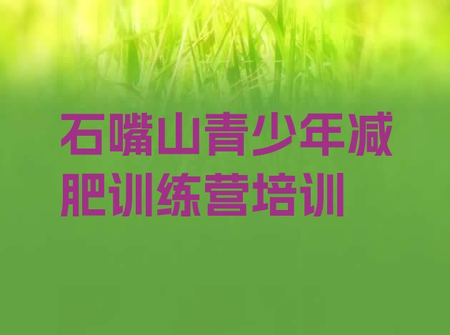 十大2024年石嘴山参加减肥训练营名单一览排行榜
