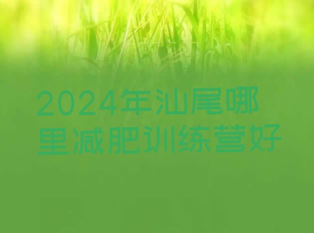 十大2024年汕尾哪里减肥训练营好排行榜