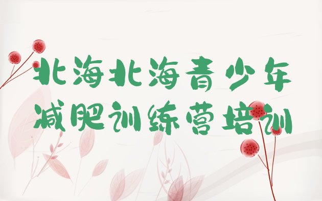 十大8月北海一个月减肥训练营排行榜