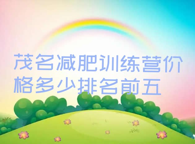 十大茂名减肥训练营价格多少排名前五排行榜