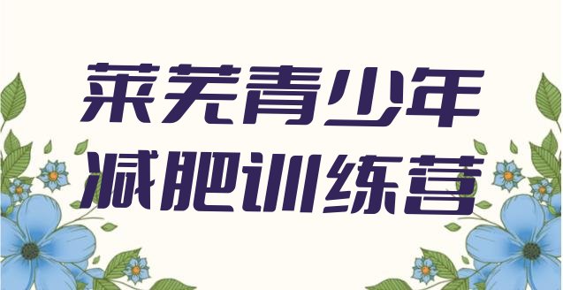 十大2024年莱芜减肥营费用排行榜