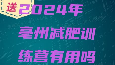 十大2024年亳州减肥训练营有用吗排行榜