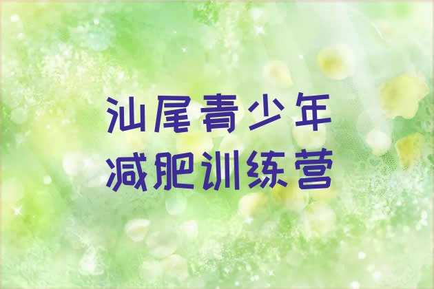 十大2024年汕尾28天减肥训练营排行榜