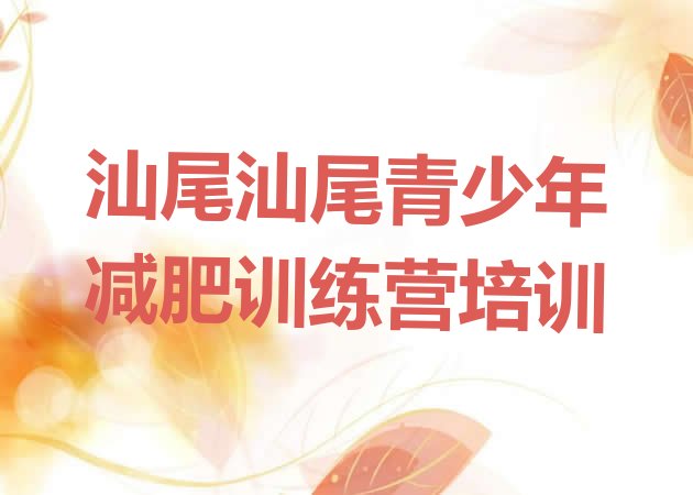 十大9月汕尾封闭式减肥训练营哪里好排名top10排行榜