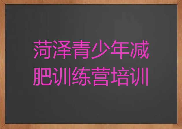 十大菏泽专门减肥训练营排名前十排行榜