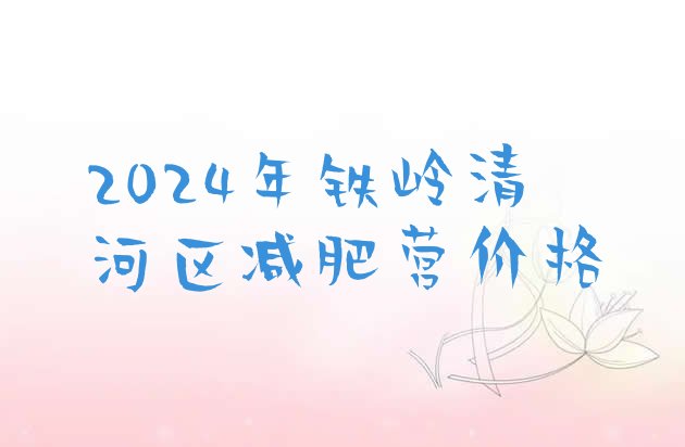 十大2024年铁岭清河区减肥营价格排行榜