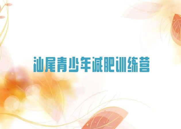 十大2024年汕尾封闭式的减肥训练营排行榜
