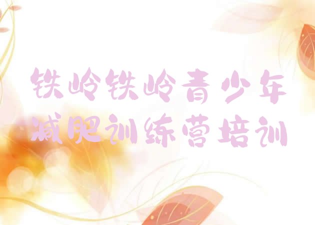 十大2024年铁岭银州区减肥训练营全封闭排名前五排行榜