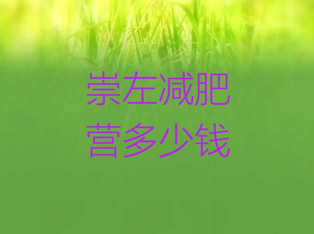 十大崇左减肥营多少钱排行榜