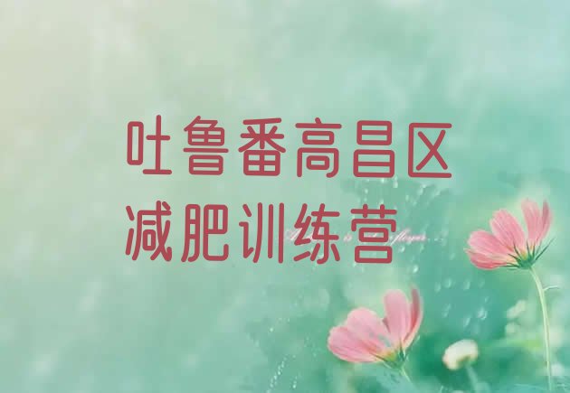 十大吐鲁番高昌区减肥训练营需要多少钱排行榜