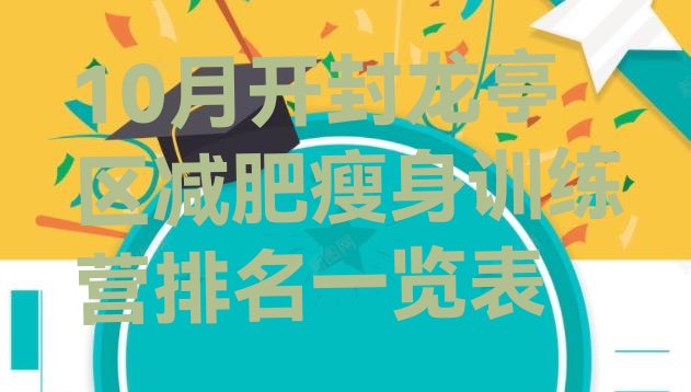 十大10月开封龙亭区减肥瘦身训练营排名一览表排行榜