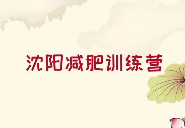 十大10月沈阳减肥减肥训练营排行榜