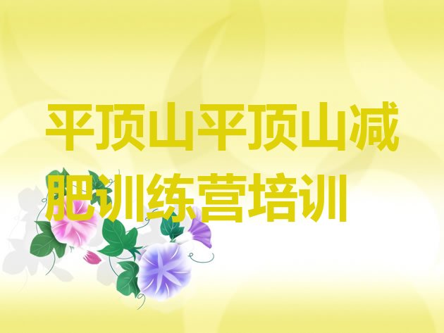 十大2024年平顶山湛河区封闭减肥训练营名单一览排行榜