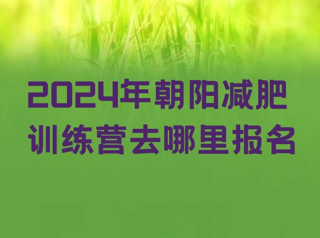 十大2024年朝阳减肥训练营去哪里报名排行榜