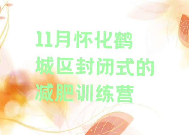 十大11月怀化鹤城区封闭式的减肥训练营排行榜