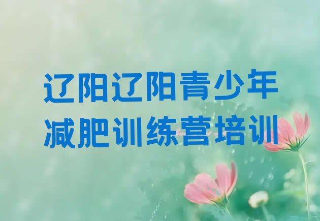 十大11月辽阳健康减肥训练营排行榜