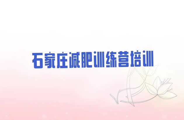 十大11月石家庄减肥班训练营排行榜