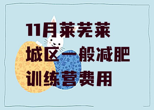 十大11月莱芜莱城区一般减肥训练营费用排行榜