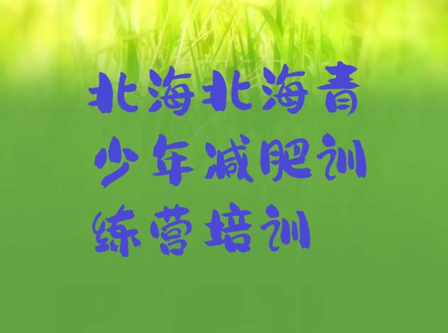 十大2024年北海暑期减肥训练营哪家好十大排名排行榜