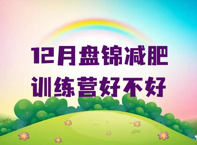 十大12月盘锦减肥训练营好不好排行榜