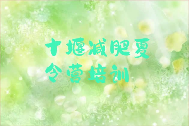 十大12月十堰茅箭区减肥瘦身集训营排名top10排行榜