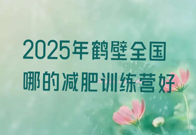 十大2025年鹤壁全国哪的减肥训练营好排行榜