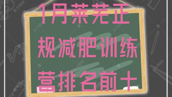 十大1月莱芜正规减肥训练营排名前十排行榜