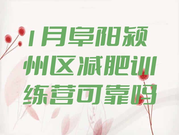 十大1月阜阳颍州区减肥训练营可靠吗排行榜