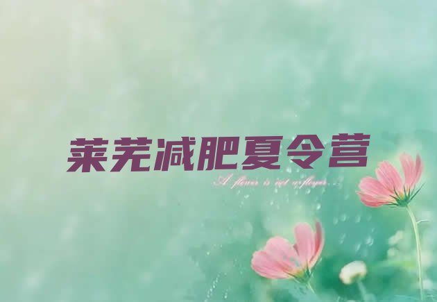 十大1月莱芜减肥塑身训练营排名一览表排行榜