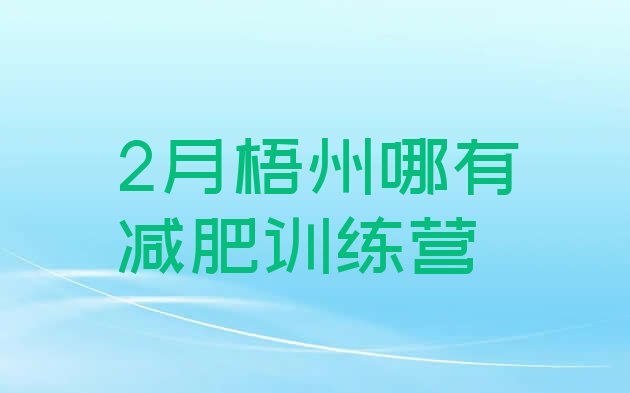 十大2月梧州哪有减肥训练营排行榜