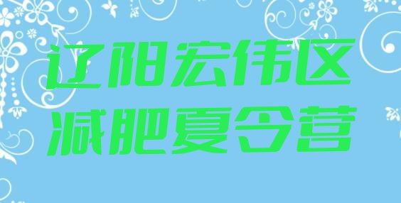 十大2025年辽阳宏伟区减肥营多少钱排行榜