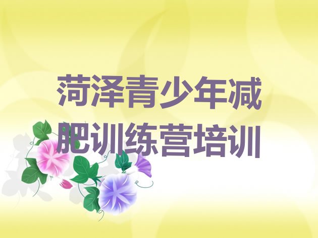 十大2025年菏泽减肥训练营去哪里报名排行榜
