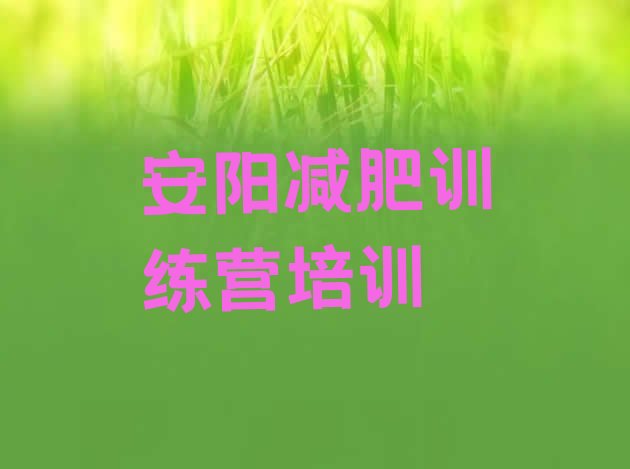 十大2025年安阳文峰区有没有减肥的训练营名单一览排行榜